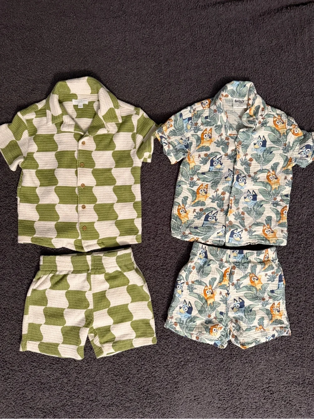 2 Short/Shirt Sets-4T